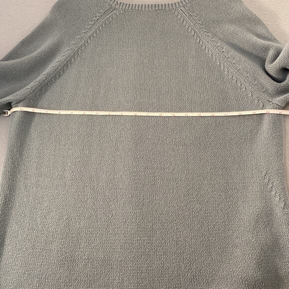 Rock & Republic Women's Knit Sweater XL Long Sleeve Green Crew Neck - Picture 6 of 7